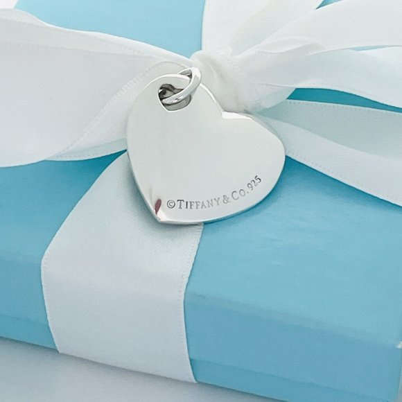 Extra Large Tiffany & Co  Jumbo Puffed Heart Tag Pendant Charm Sterling Silver - Picture 6 of 7